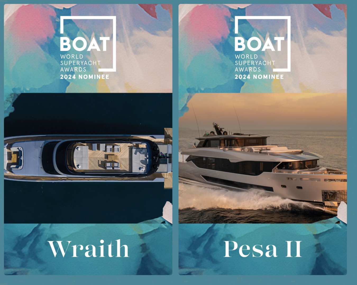 Maiora 35 Exuma and AB 120 are World Superyacht Awards 2024 Nominees